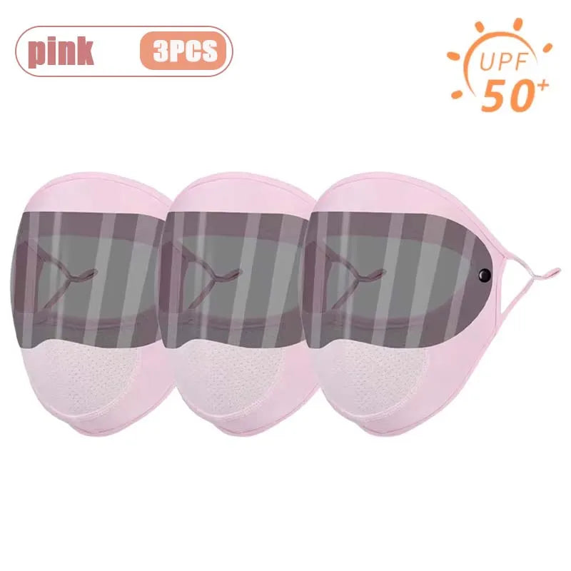UPF 50+ Full Face Cover Mask with Goggles | UV & Dust Shield