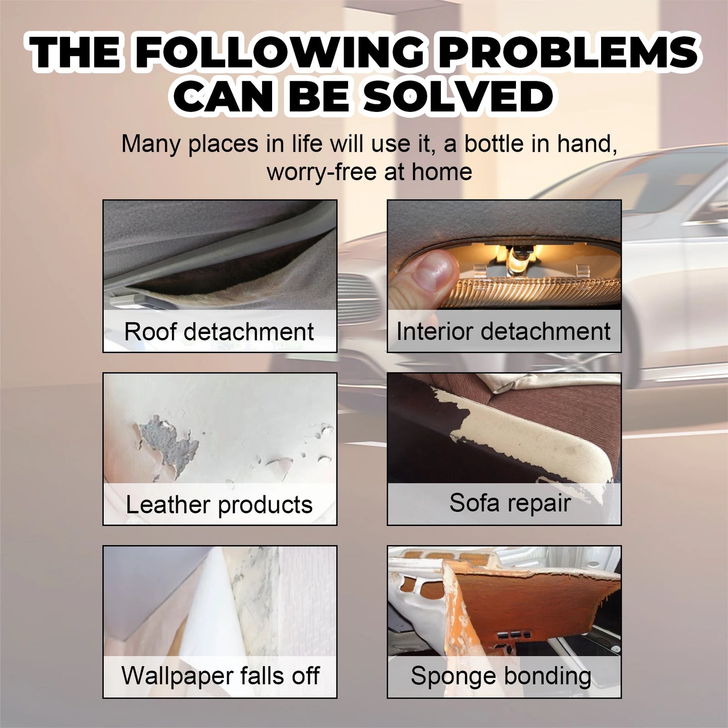 Car Headliner Repair Glue Kit – Quick Dry & Heat Resistant