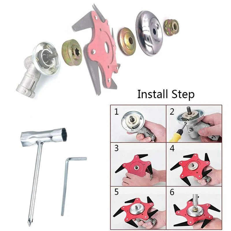 Weed Trimmer Blade Adapter Straight Shaft String Brush Cutter