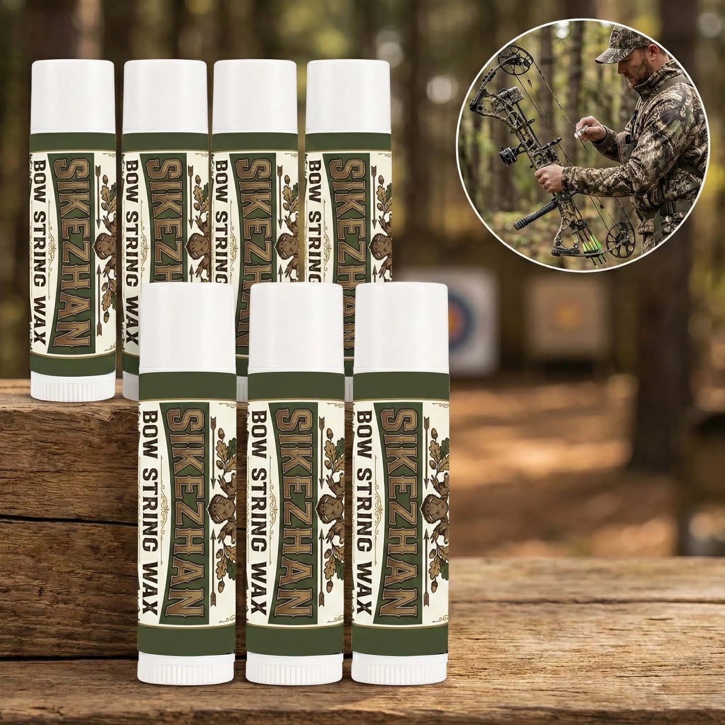 6g Archery Bow String Wax Rail Lube Stick Universal for Crossbow Compound Recurve Bows Waterproof Maintenance Protects & Frays Peaceful Pleasures Health and Wellness
