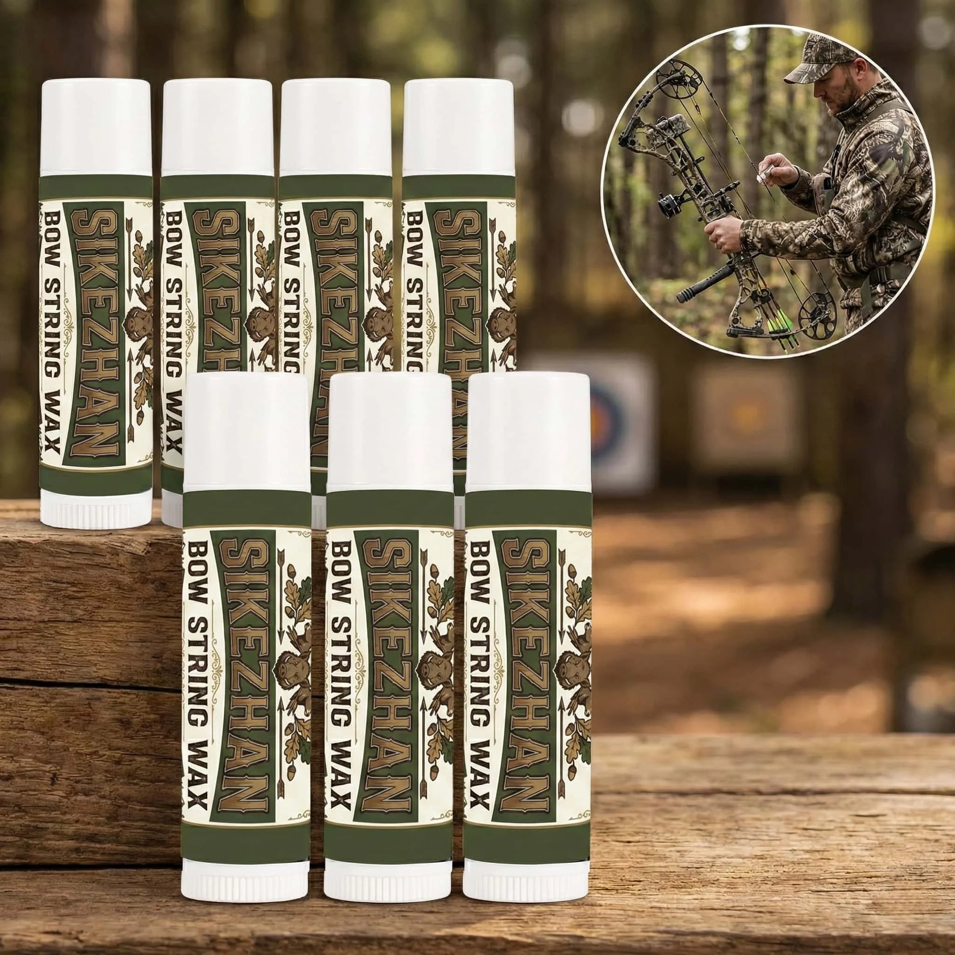 6g Archery Bow String Wax Rail Lube Stick Universal for Crossbow Compound Recurve Bows Waterproof Maintenance Protects & Frays Peaceful Pleasures Health and Wellness