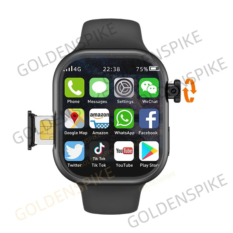 GOLDENSPIKE VP19 S10 Smartwatch 2.29" AMOLED 4G SIM GPS NFC