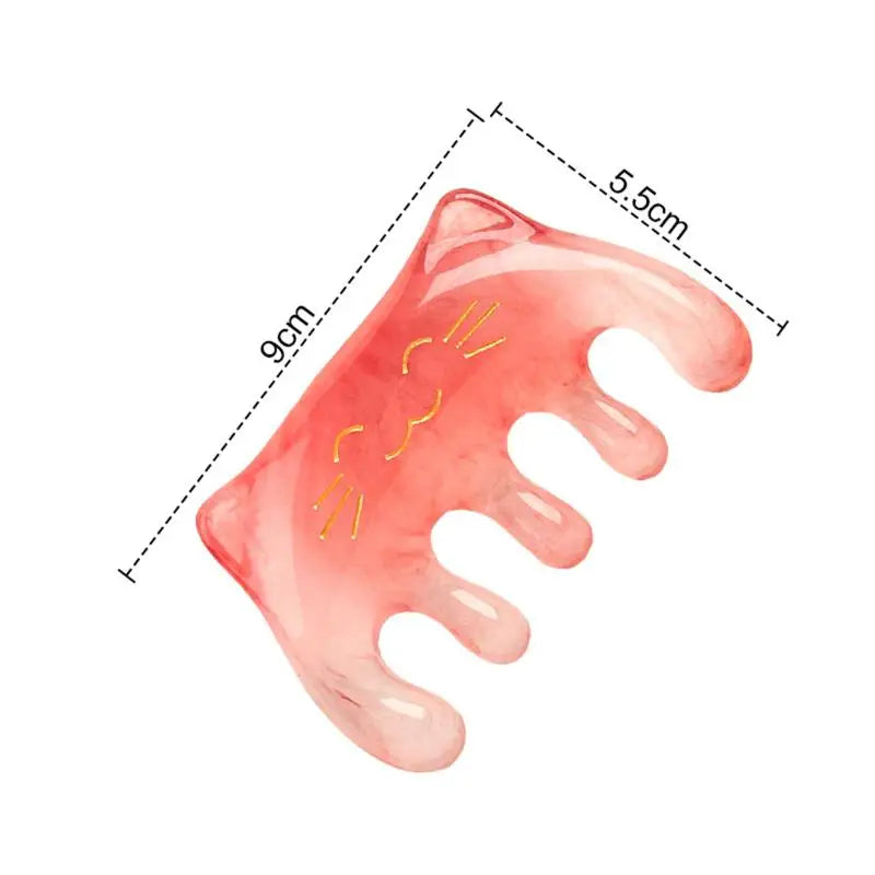 1 Pcs Resin Wide Toothed Comb Tighten Skin Reduce Guasha SPA Scalp Massage Brush Pocket Comb Skin/Hair Care Tool Peaceful Pleasures Health and Wellness Amber