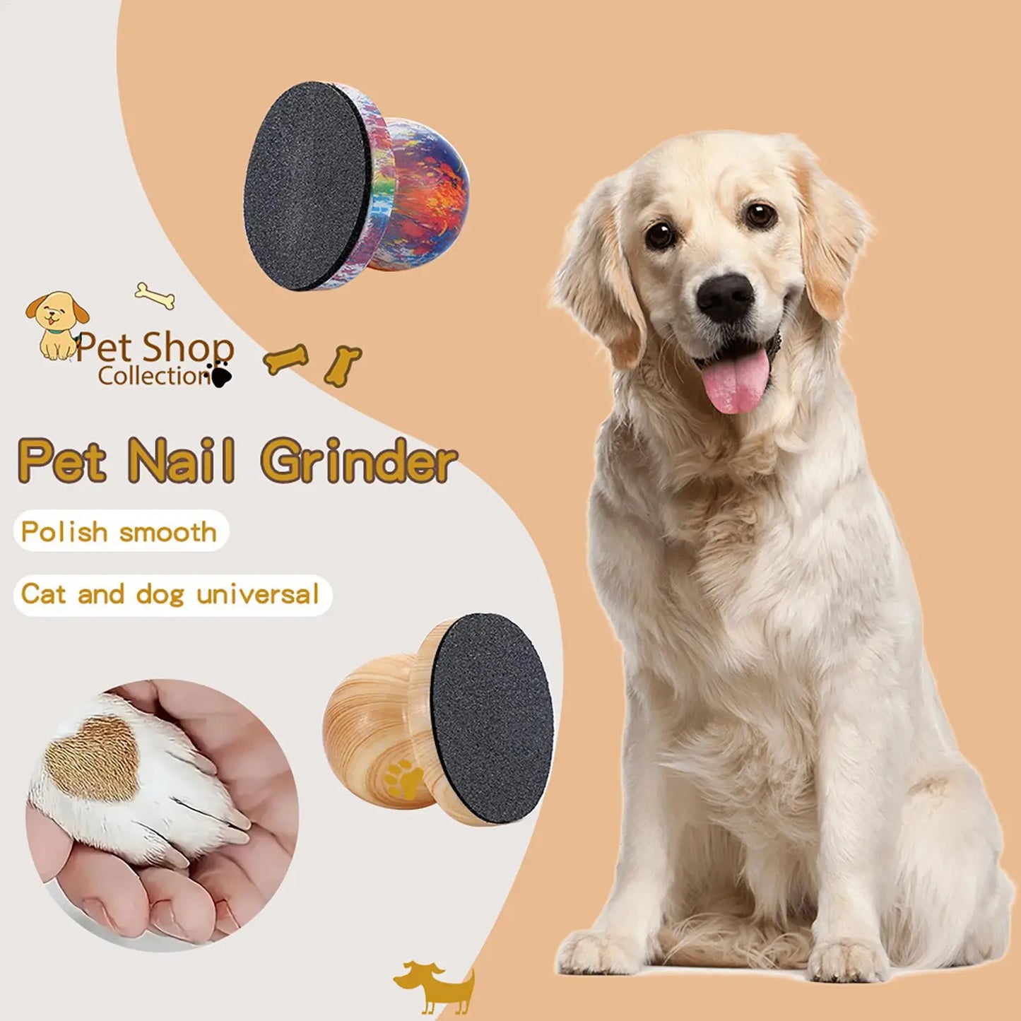 Pet Nail File with 4 Replaceable Pads – Dog & Cat Grooming