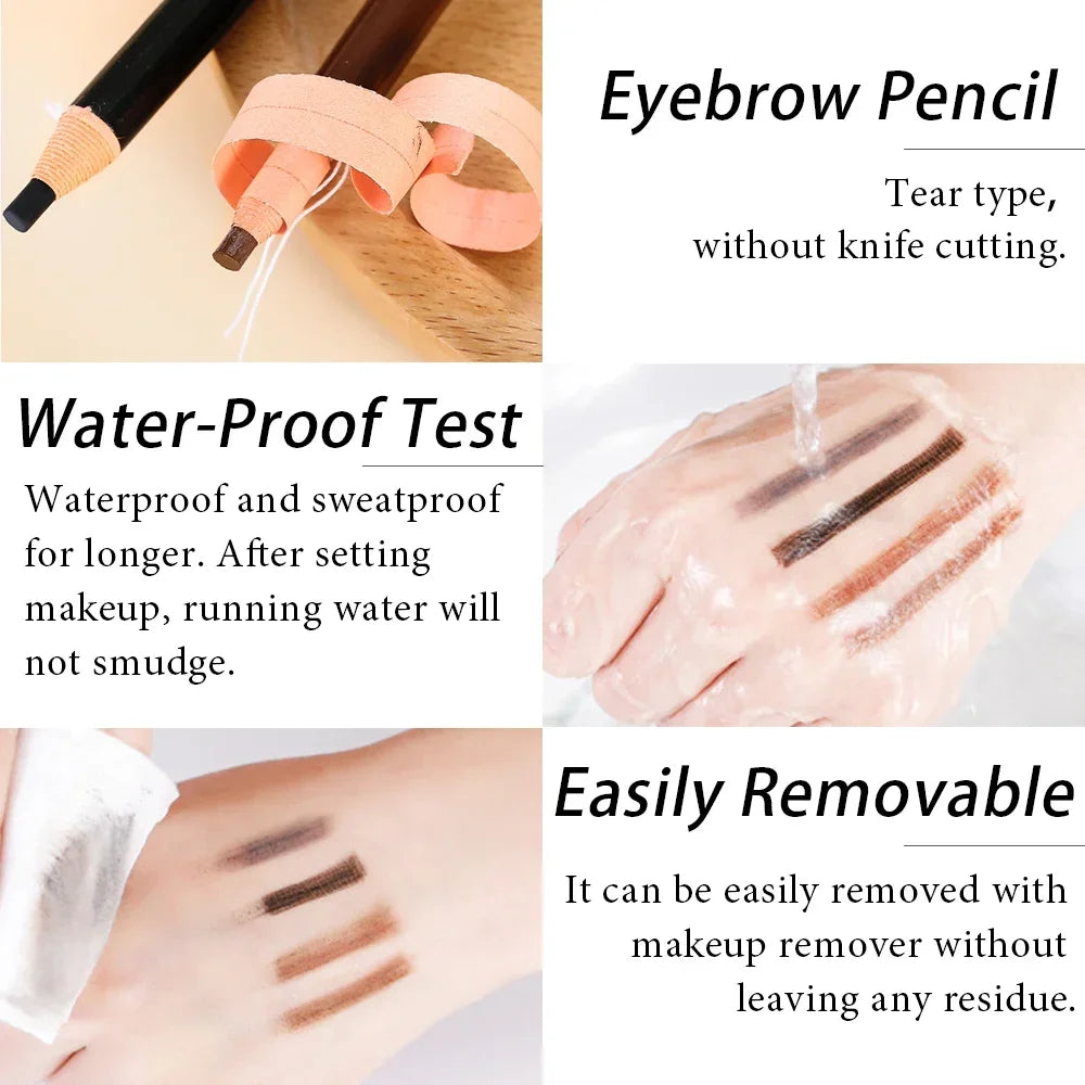 5PCS Professional Microblading Pencil Permanent Eyebrow Pencil Tattoo Waterproof Art Tint Makeup Eye Brow Pen Enhancers Cosmetic Peaceful Pleasures Health and Wellness
