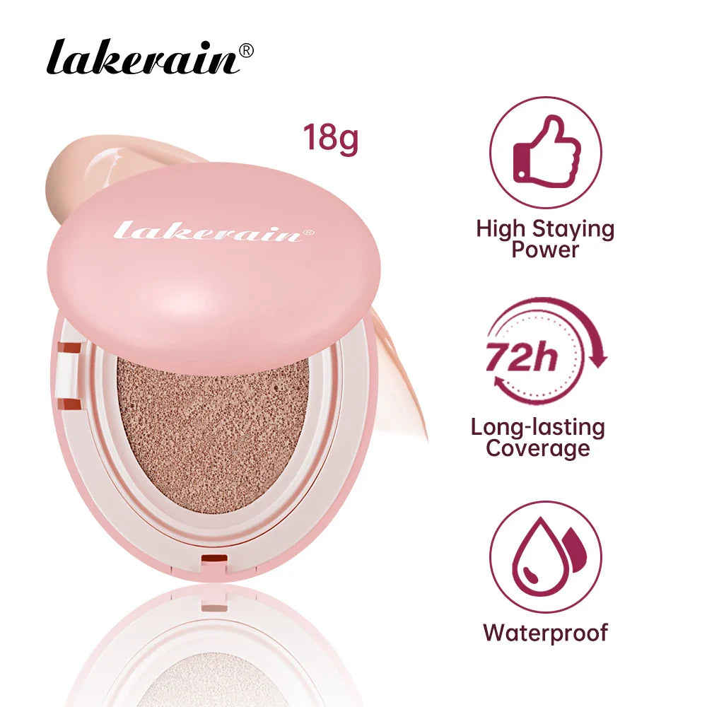 Semi-Matte CC Cream Cushion Foundation – High Coverage, All Day