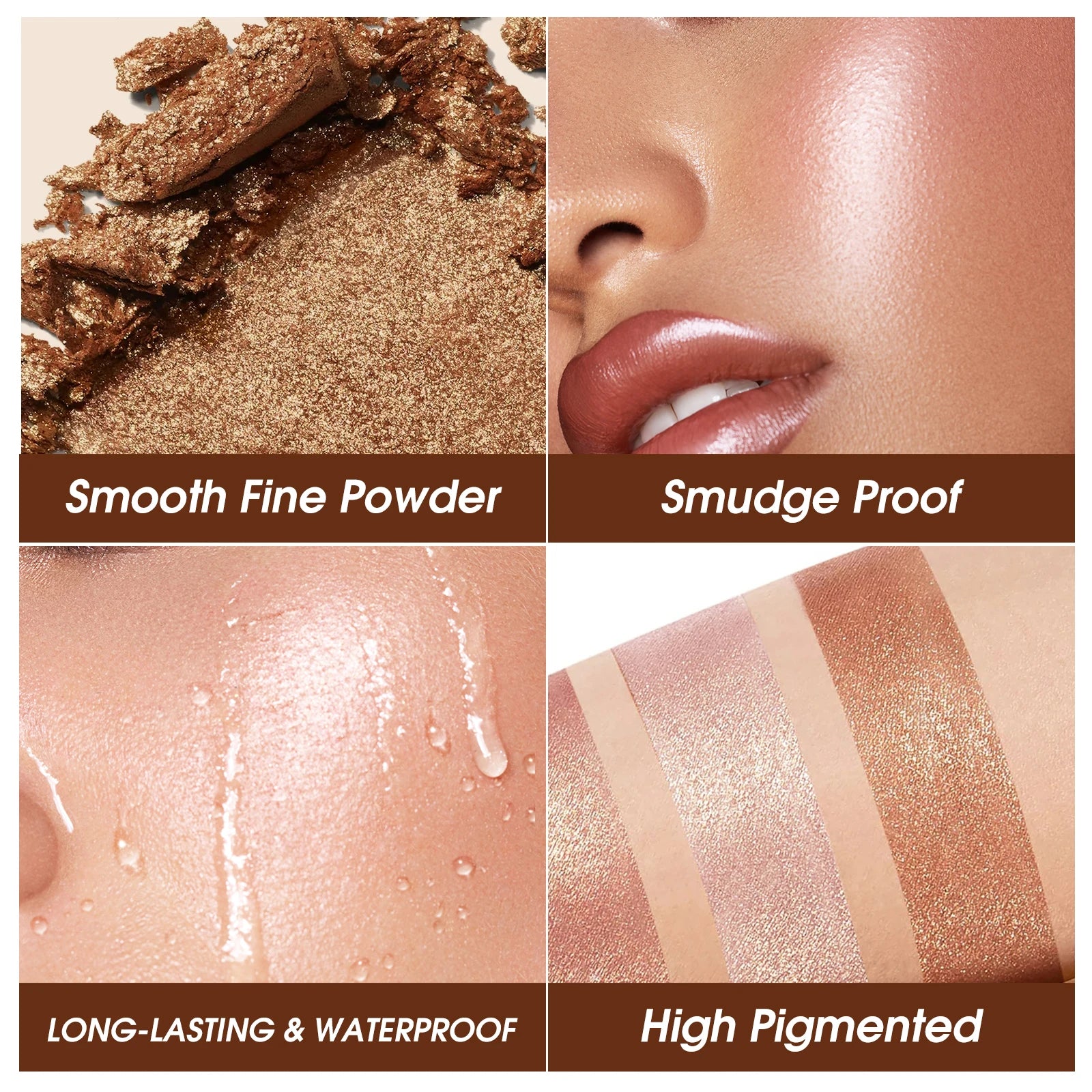Highlighting and Contouring Palette 5 Colours All-in-One Makeup Palette Stereoscopic Natural Highlighting Makeup Palette Peaceful Pleasures Health and Wellness