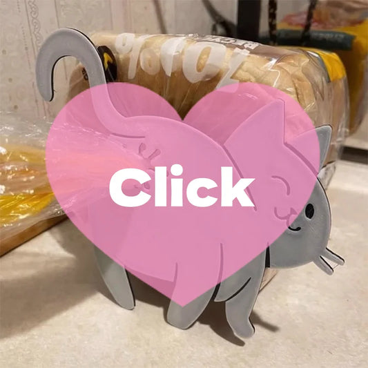 3D Cat Butt Bag Clips 2-Pack | Novelty Kitchen Sealing Clips Novelty Bag Clips Oasis Select
