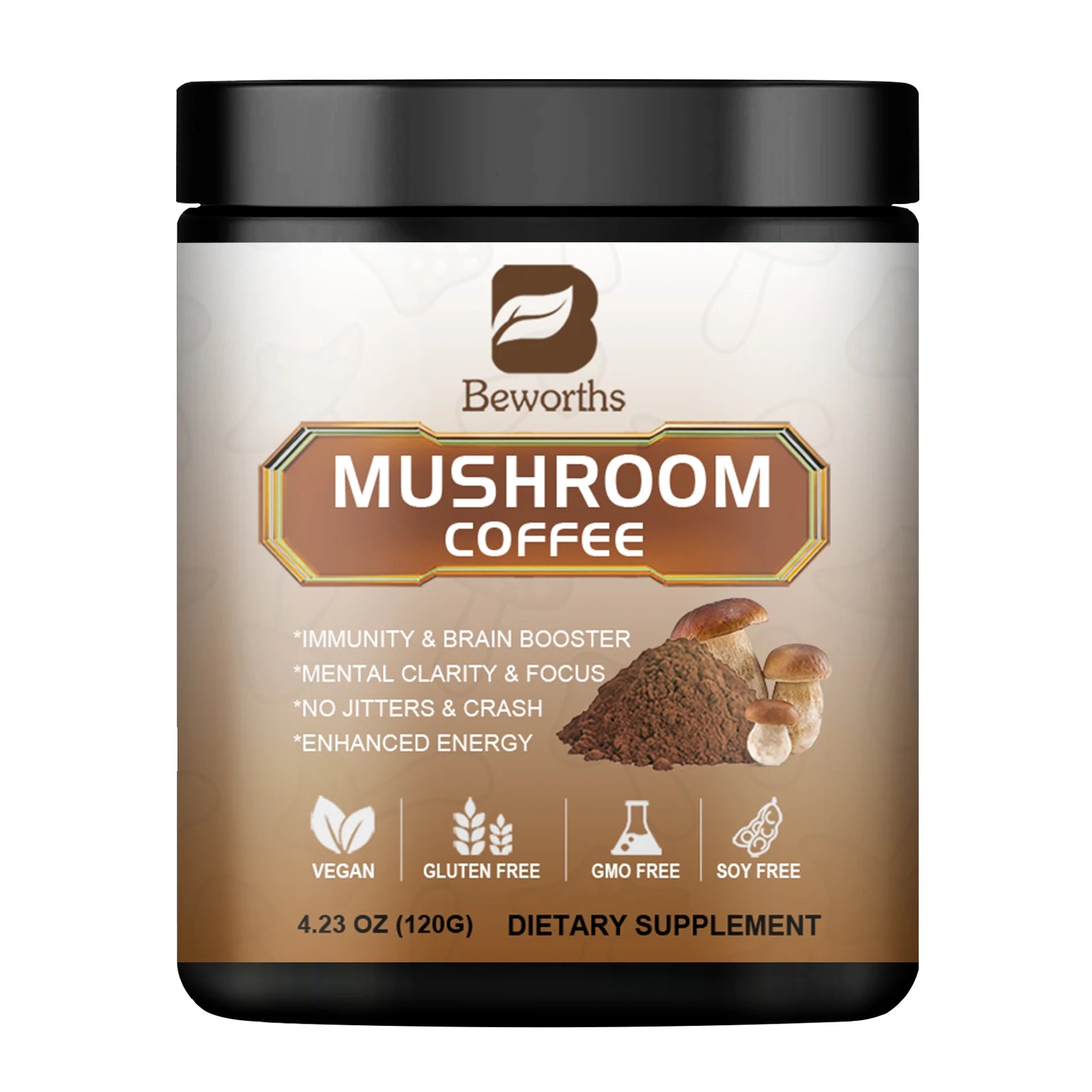 10-Mushroom Extract Powder – Lion's Mane, Reishi, Chaga, Cordyceps & More Peaceful Pleasures Health and Wellness