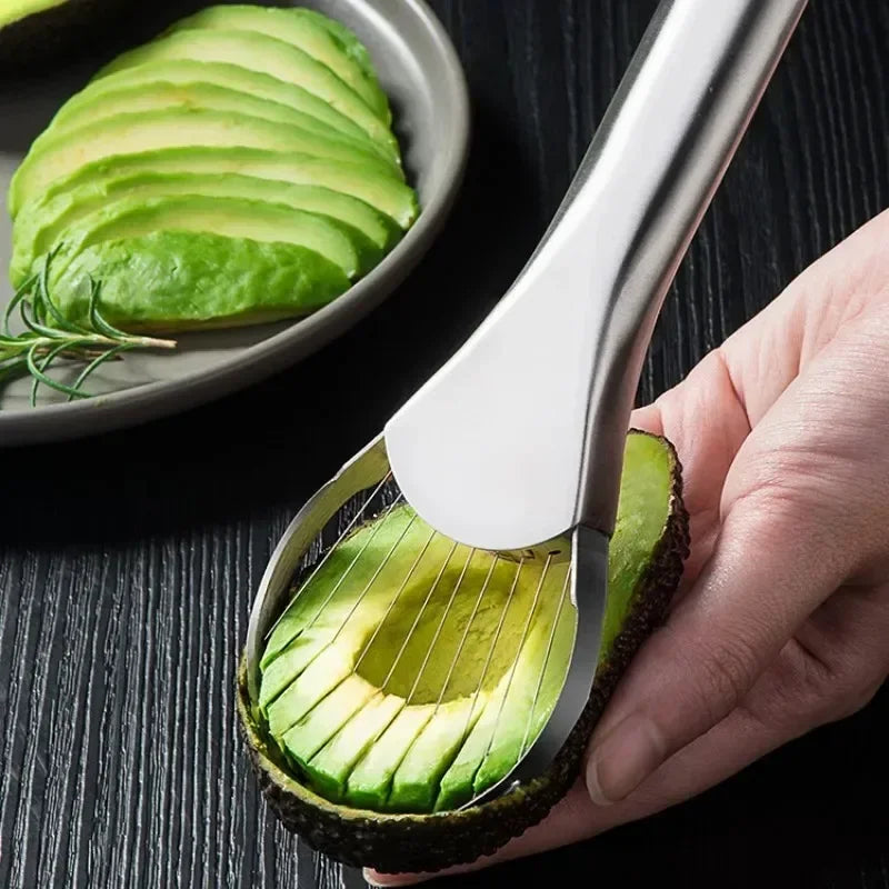 Stainless Steel Avocado Slicer & Corer – Multipurpose Kitchen Tool