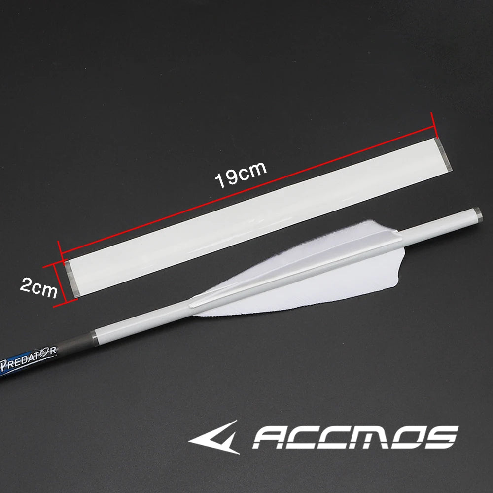 ACCMOS 2 Packs Archery Arrow Sticker Heat Shrinkable Paster Outdoor