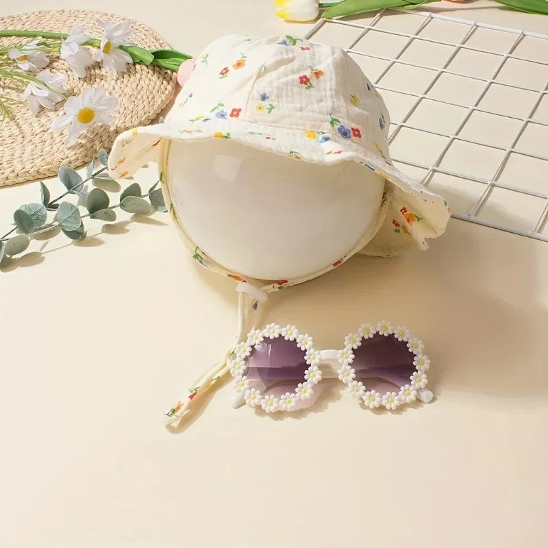 Kids Daisy Flower Sunglasses UV400 Protection | Ages 2–12
