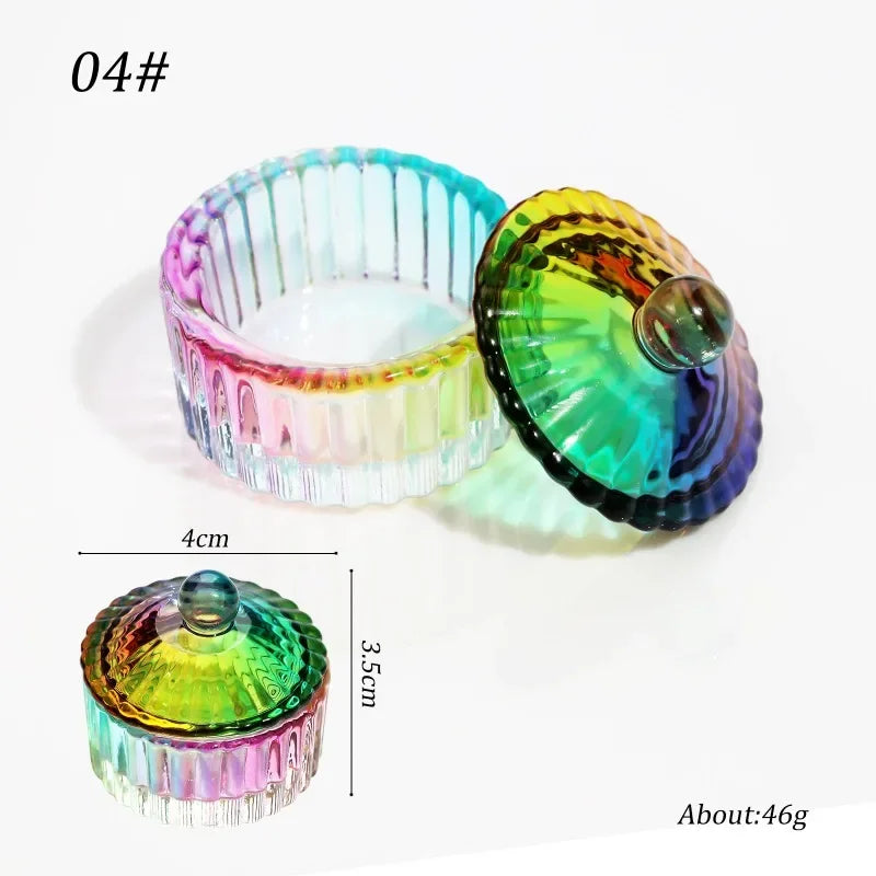 Crystal Glass Dappen Dish | Acrylic Nail Liquid Mixing Cup