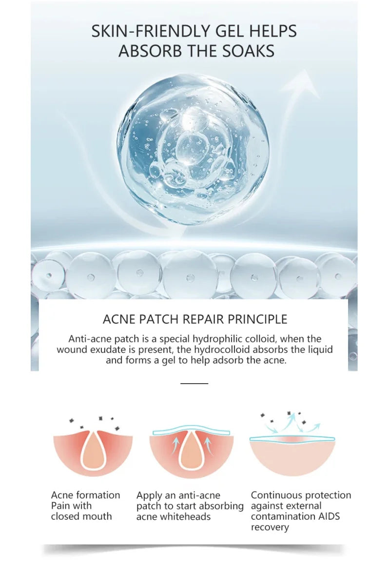 Pimple Patch Acne Invisible Acne Removal Skin Care Stickers Concealer Face Spot Beauty Makeup Tools facial skincare skin care Peaceful Pleasures Health and Wellness