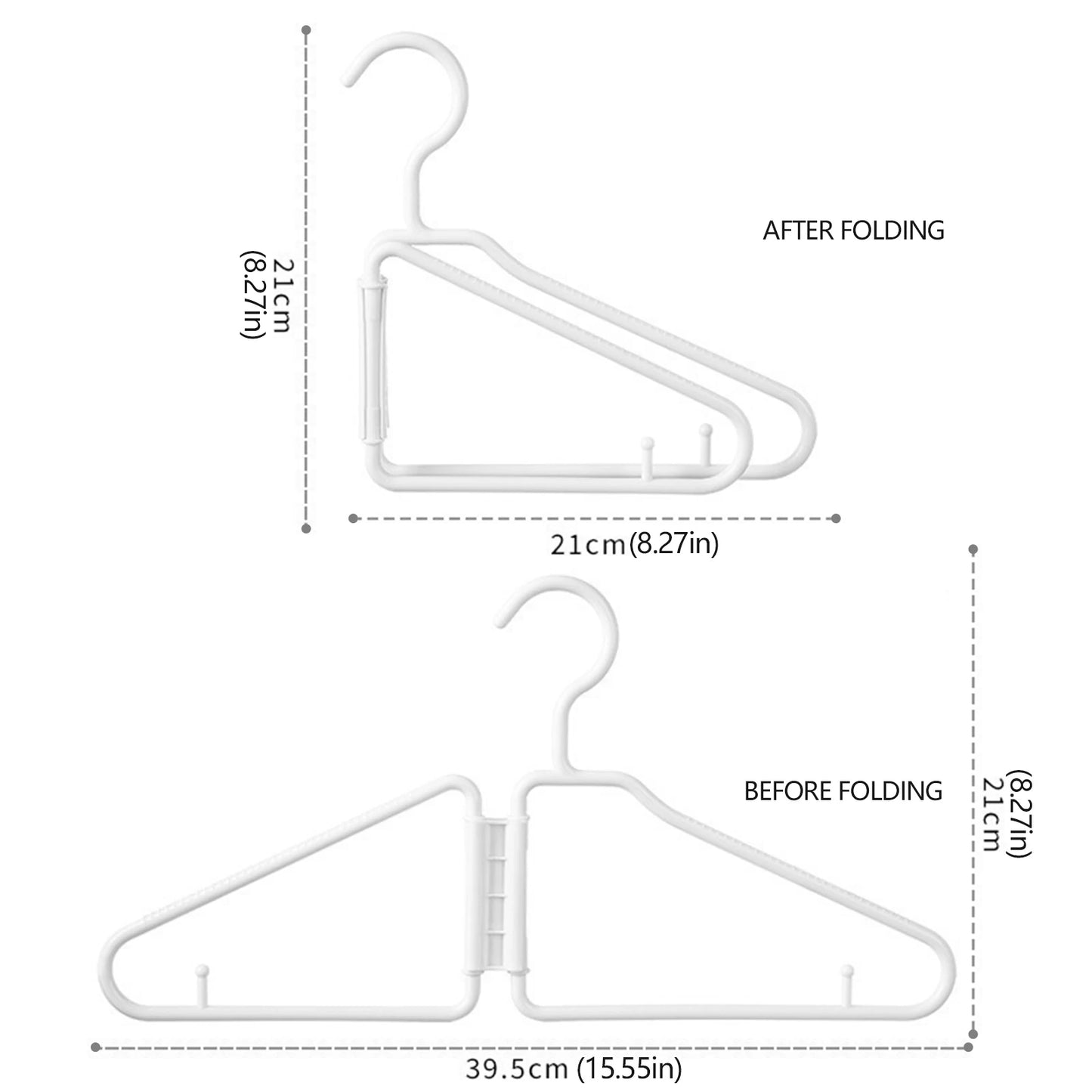 Portable Folding Hangers Household Multifunctional Anti-slip Hanger Practical Gifts for Families Friends Peaceful Pleasures Health and Wellness