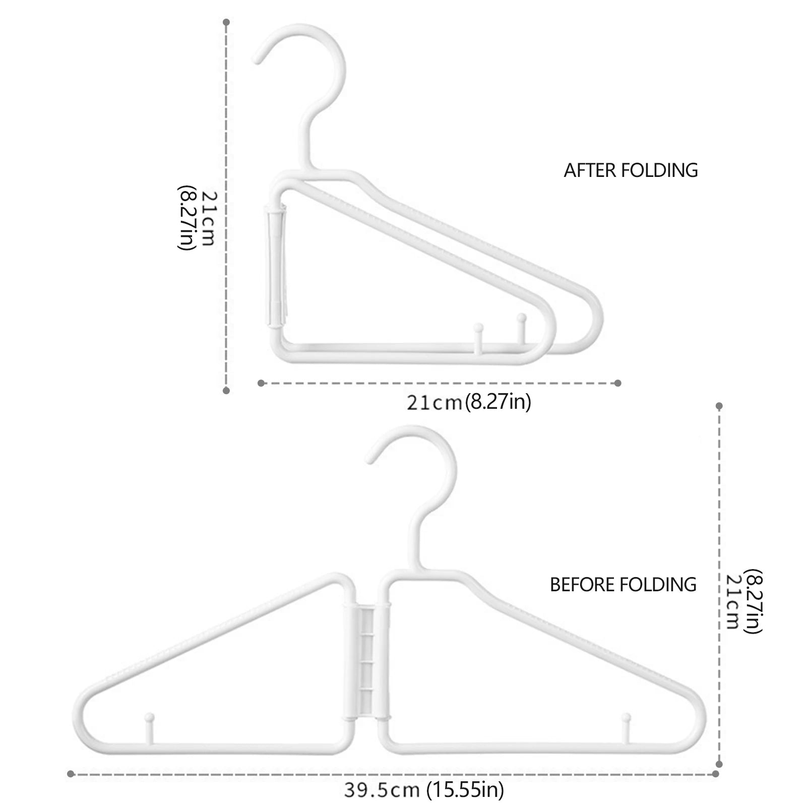 Portable Folding Hangers Household Multifunctional Anti-slip Hanger Practical Gifts for Families Friends Peaceful Pleasures Health and Wellness