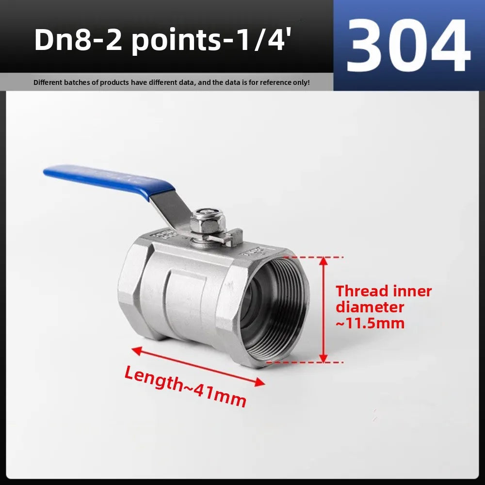 SS304 Stainless Steel Ball Valve 1/2" & 3/4" Female BSP Thread