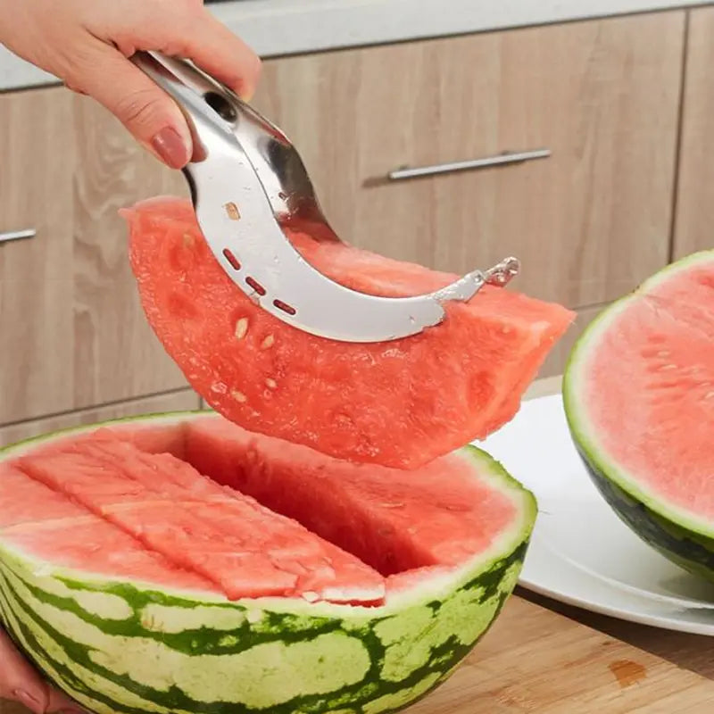Stainless Steel Watermelon Slicer Corer & Fruit Cutting Tool