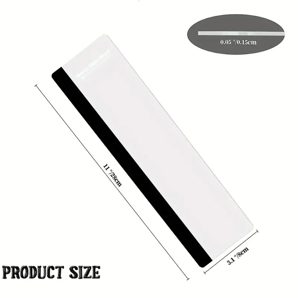 Monitor Memo Board Clip – Acrylic Note & Card Holder for Desk