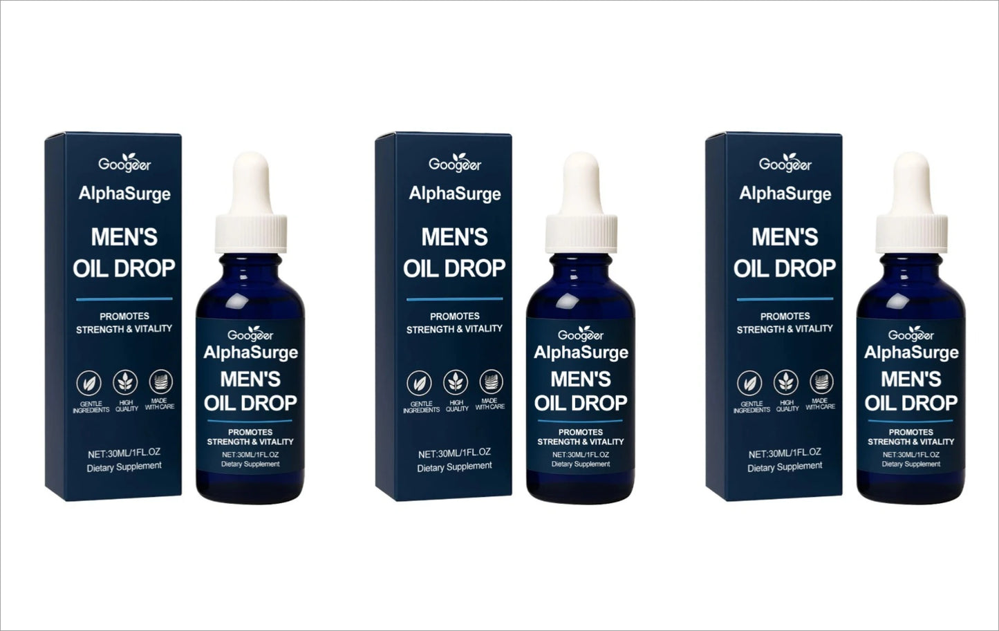 Men's Vitality Oil Drop 30ml | Maca, Tribulus & L-Arginine