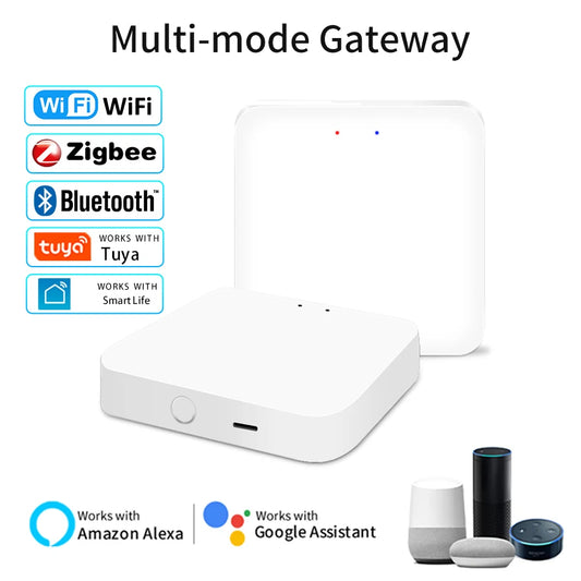 Tuya Multimode Gateway ZigBee WiFi Bluetooth Hub Wireless Smart Home Remote Controller Bridge Voice Control Alexa Google Home Peaceful Pleasures Health and Wellness