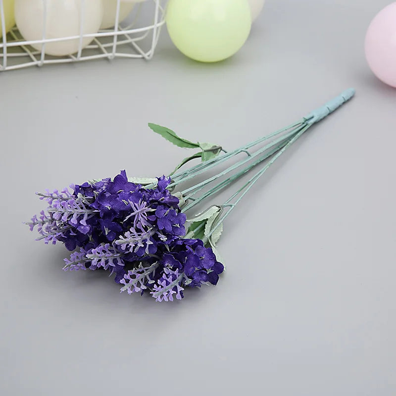 Creative 10 Heads Artificial Lavender Bouquet Home Wedding Garden