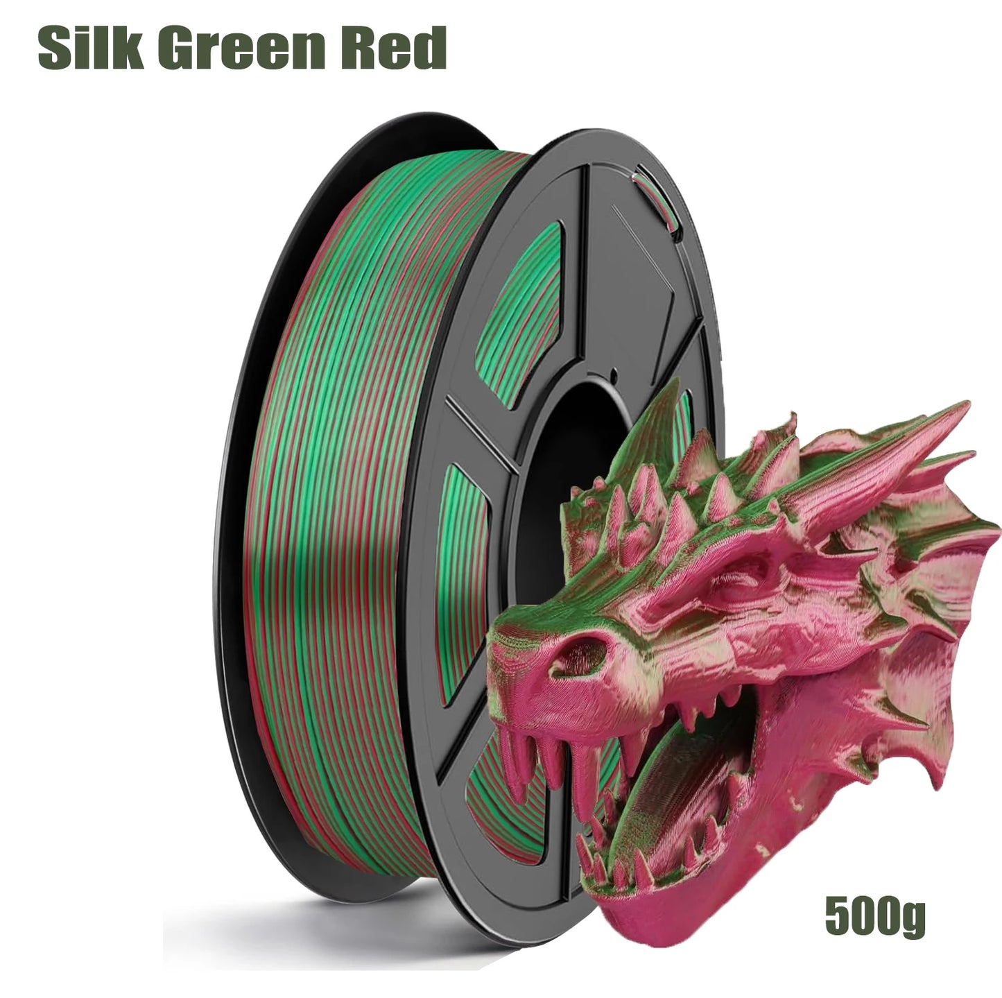 Dual Color Silk PLA Filament 1.75mm – 4×250g Spools FDM