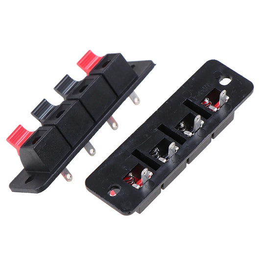 2Pcs Terminal Audio Speaker Terminals Wiring Clip 4 Positions Spring Connector For Voice Box Loudspeaker Connector Clamps Peaceful Pleasures Health and Wellness