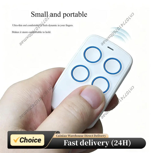 433 MHz Garage Door Openers 4-Buttons Universal Replacement Garage Door Opener for Domestic Tubular Motor External Peaceful Pleasures Health and Wellness
