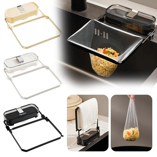 Foldable Sink Strainer Rack + 50 Disposable Mesh Filter Bags Sink Strainer Rack Oasis Select