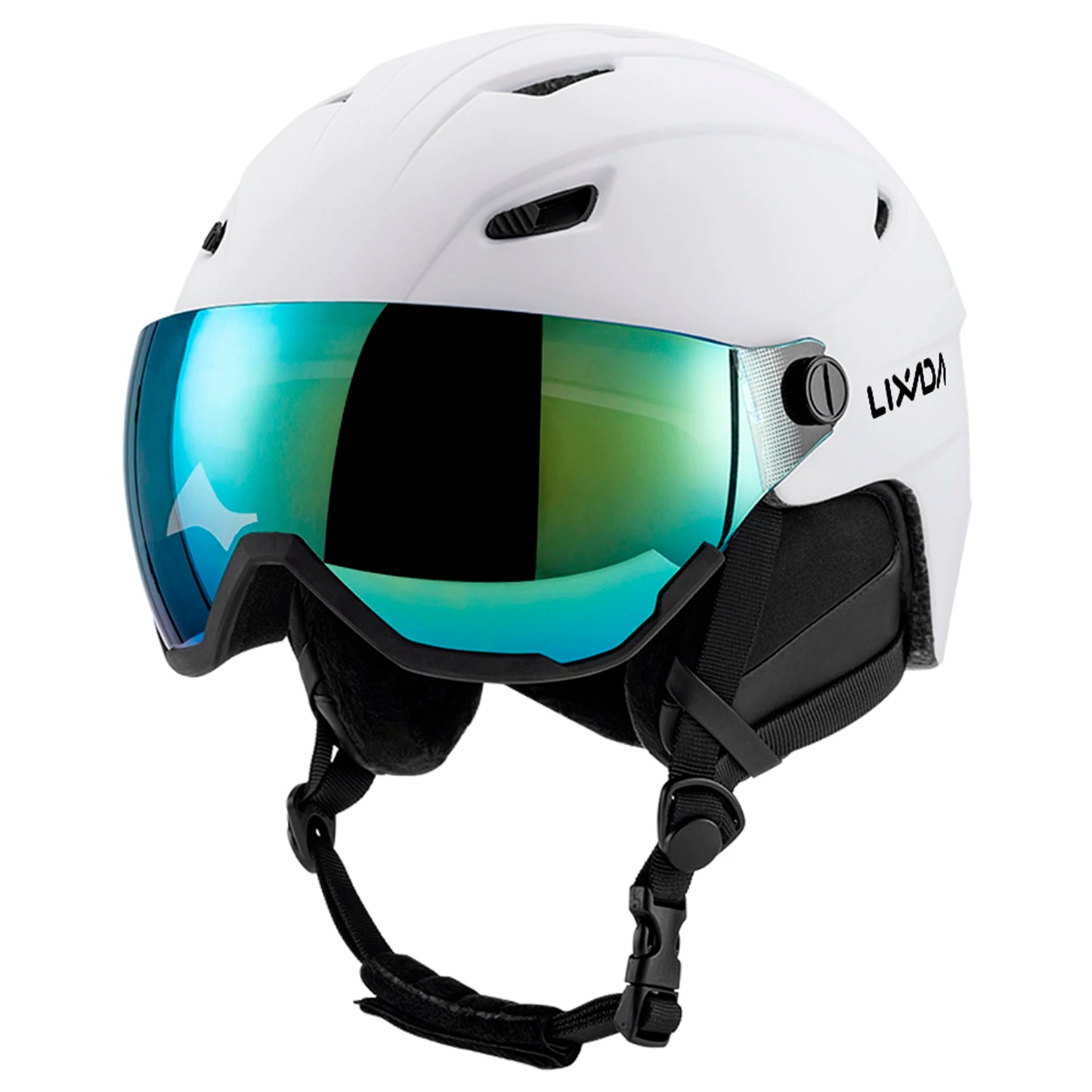Women Snowboard Helmet Integrated Ski Men Removable Visor Goggles