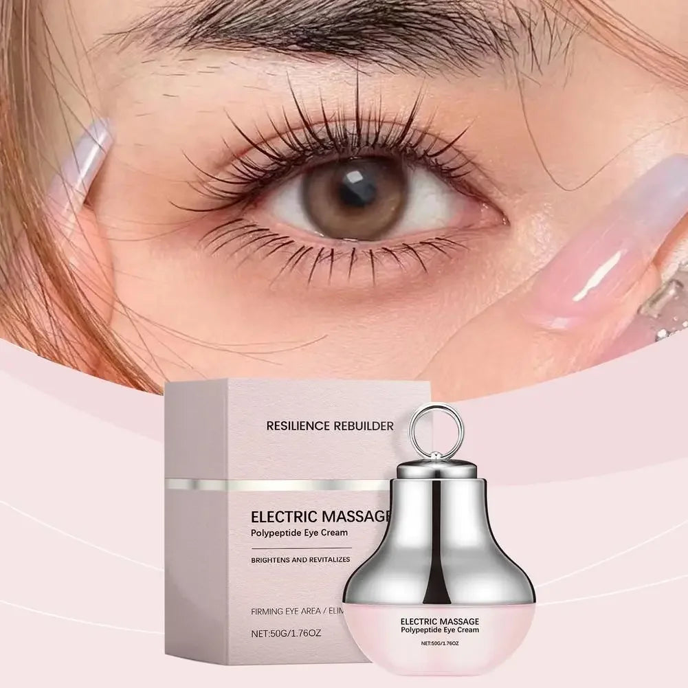 Jaysuing Electric Eye Cream Accelerate Absorption Moisturize Skin Fade Dark Circle Reduce Crow's Feet Automatic Roller Eye Serum Peaceful Pleasures Health and Wellness