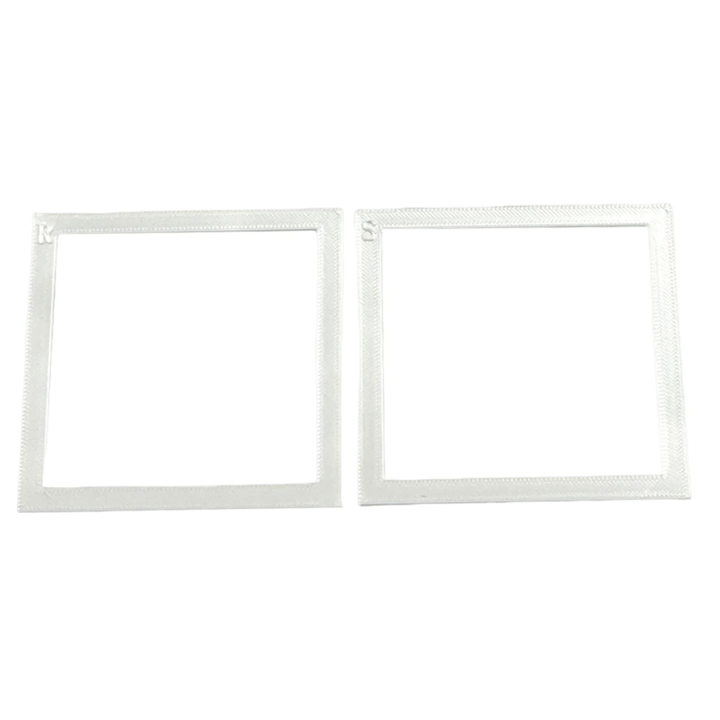 2Pcs Diamond Painting Positioning Frame Lightweight Diamond Painting Frame for Boys Girls Adults Students Home Office Leisure Peaceful Pleasures Health and Wellness Cream White small