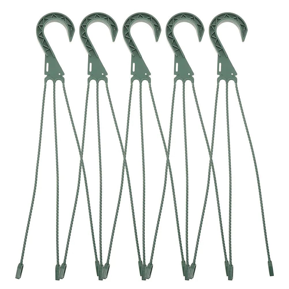 5Pcs Hanging Basket Chains Sturdy Circle Planter Hangers for Plant Pots Lanterns Bird Feeders Indoor Outdoor Plant Hanging Chain Peaceful Pleasures Health and Wellness Default Title