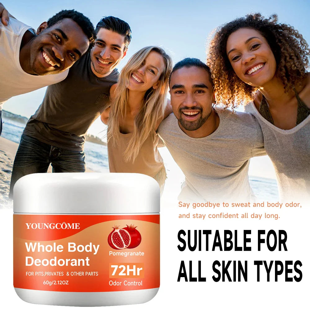 YOUNGCOME 72-Hour Body Deodorant & Antiperspirant Stick