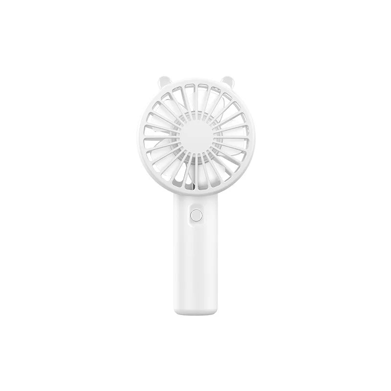 Portable Handheld Fan Small Cooling Fan USB Rechargeable Eyelash Eyelash Mute Cooler Handheld Fan Mini USB Rechargeable Desk Peaceful Pleasures Health and Wellness white