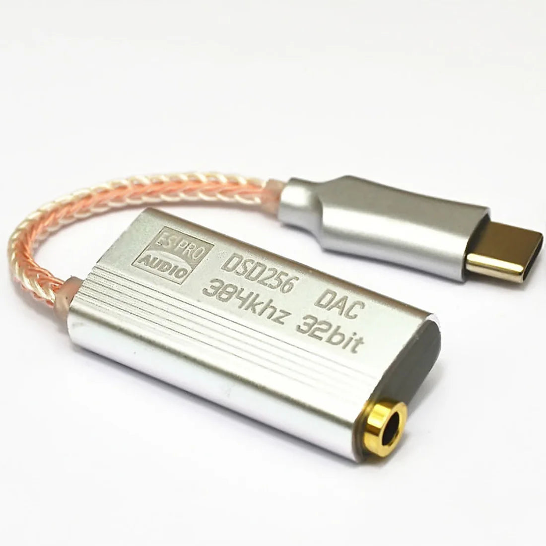 -ABDH DAC ES9318 USB Type C Headphone Adapter Hifi Decoding AMP Adapter Sound Card For Android Type C To 3.5MM Peaceful Pleasures Health and Wellness