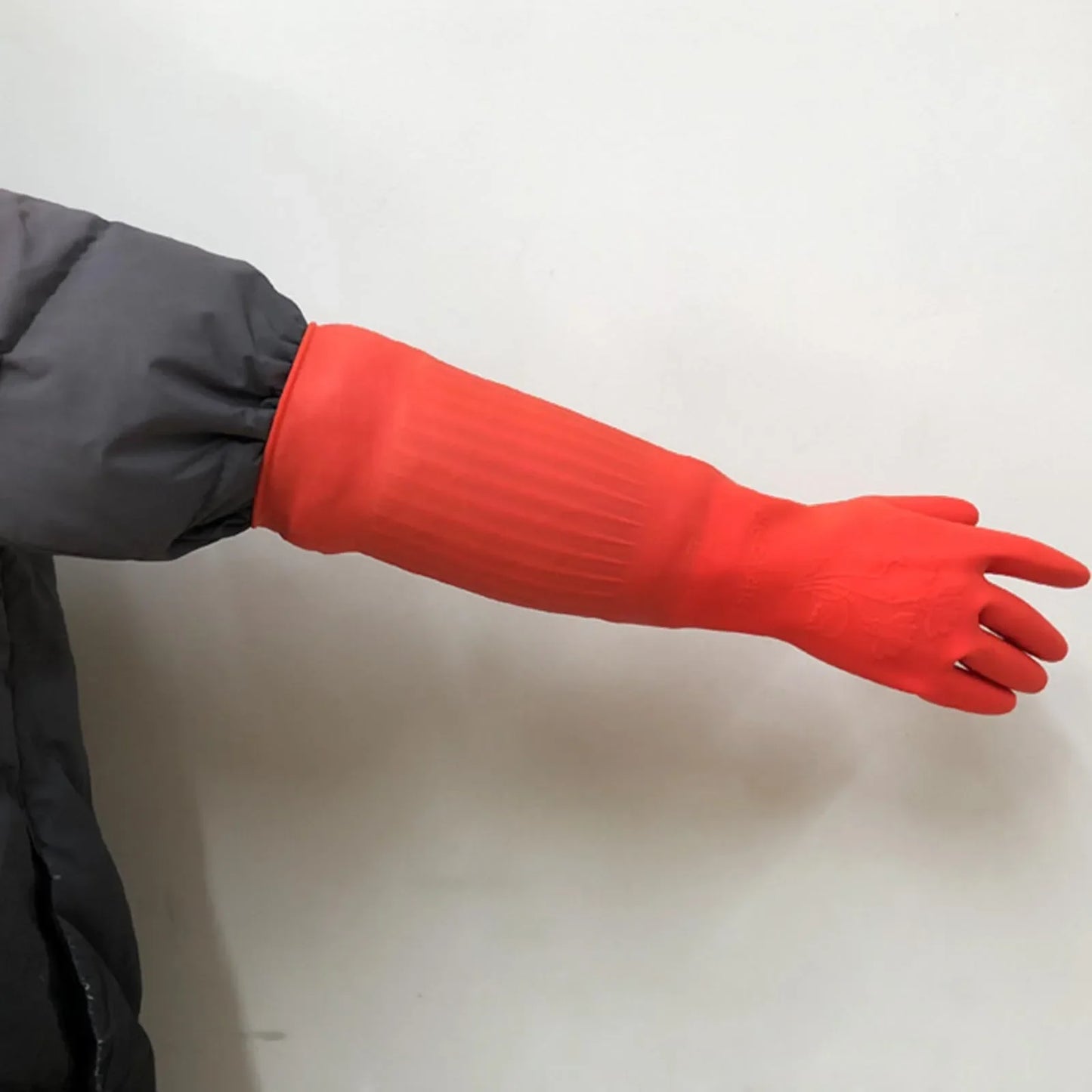 Rubber Dishwashing Gloves – Long Waterproof Kitchen Cleaning