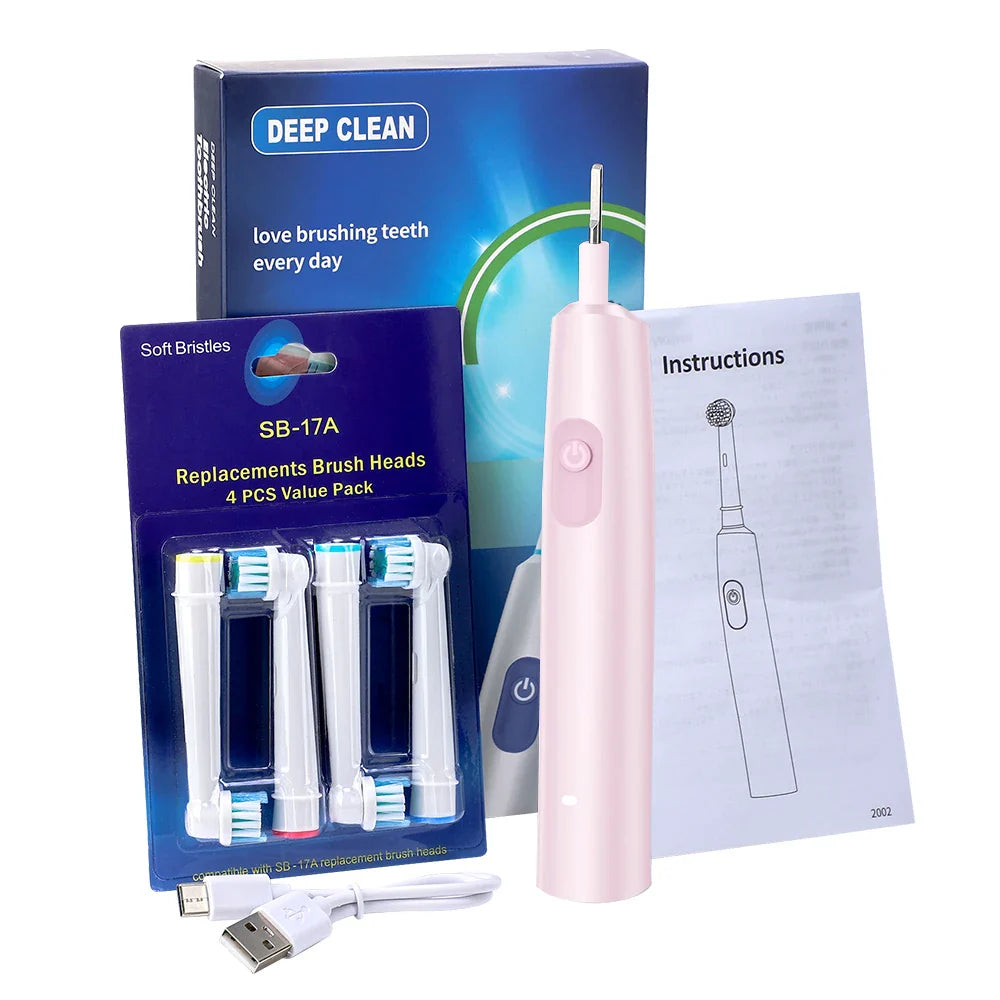 AFDEAL Electric Toothbrush 5 Modes IP67 Rechargeable 4 Heads