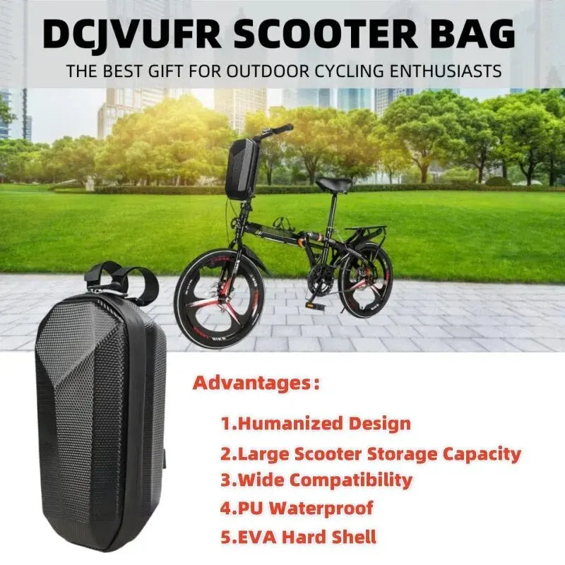 Waterproof Hard Shell Bicycle & Scooter Front Handlebar Bag Handlebar Storage Bag Peaceful Pleasures Health and Wellness