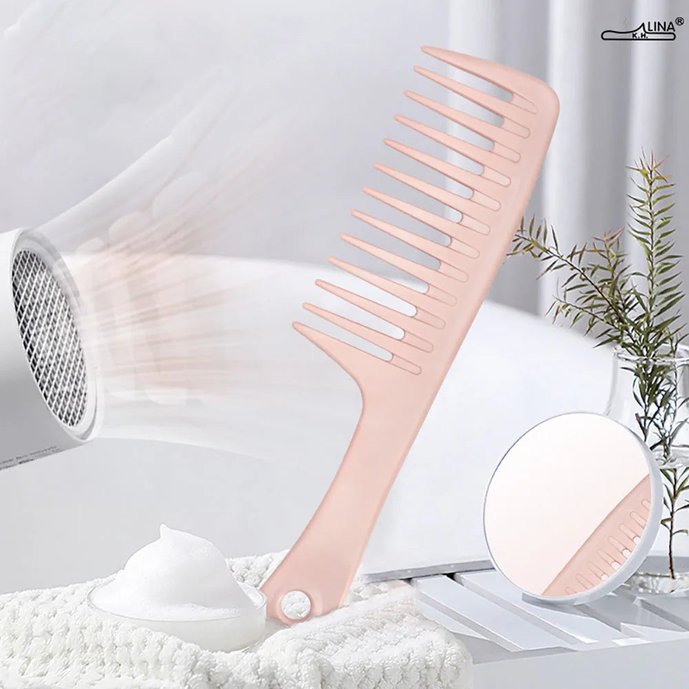 Wide Tooth Detangling Comb – Wet & Dry Hair, Frizz-Free