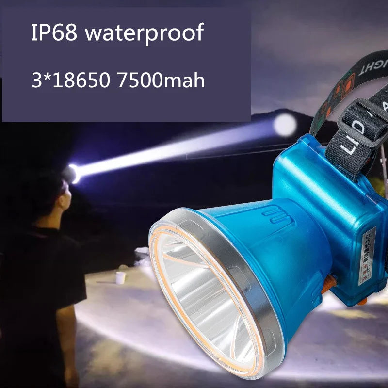 SHINEKNOT IP68 LED Headlamp 7500mAh | 3000m Beam Mining Lamp