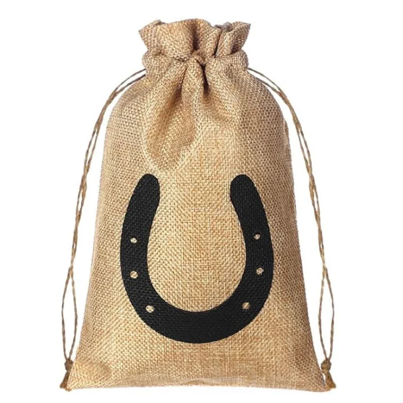 Western Cowboy Party Gift Bags | Horsehead & Horseshoe 5 Pack