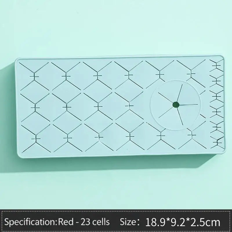 Silicone Lipstick & Makeup Organizer Desktop Storage Rack