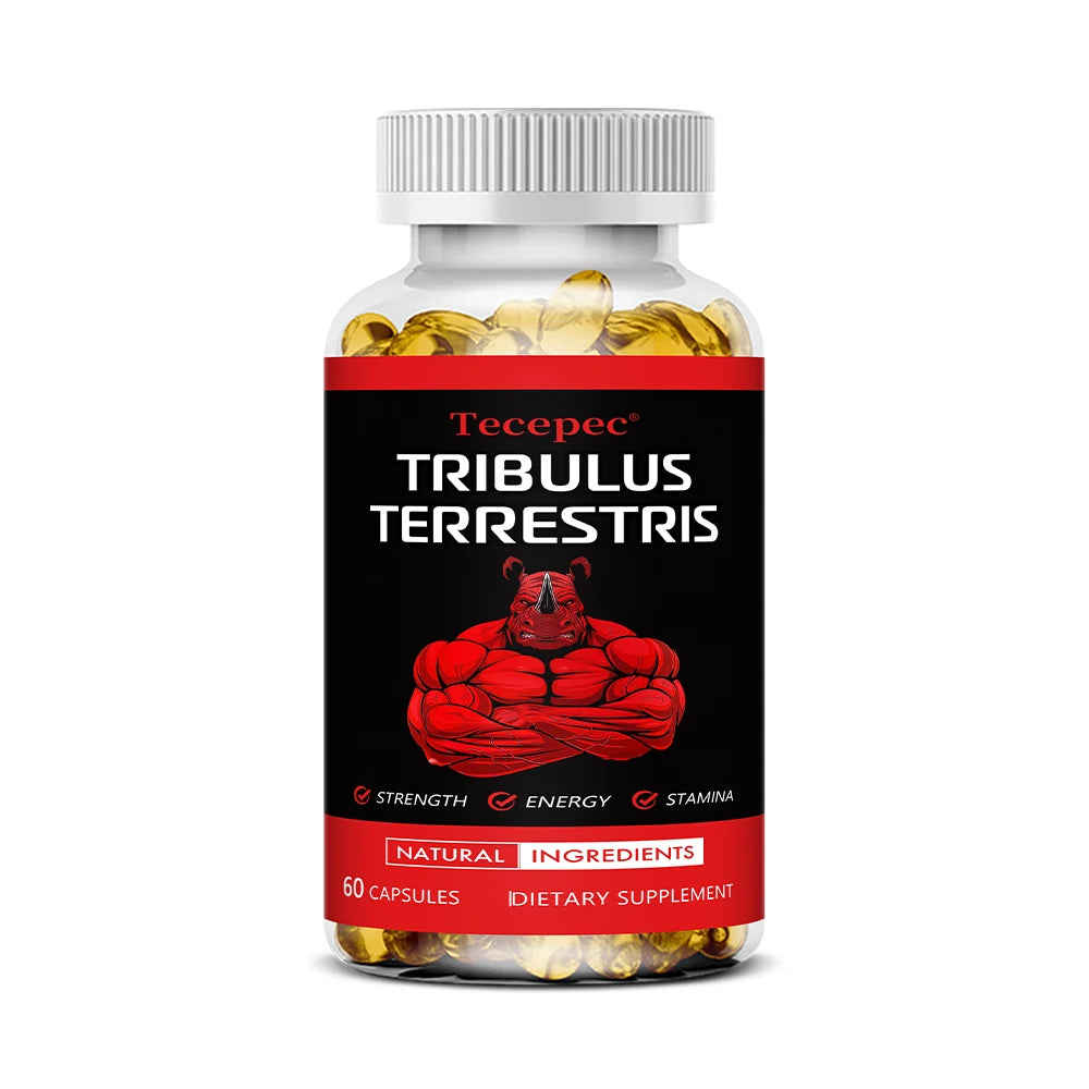 Tribulus Terrestris Extract Capsules - with Maca,Ashwagandha - Energy, Endurance & Natural Energy,Non-GMO Peaceful Pleasures Health and Wellness 60 count-1 bottle