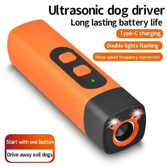 Rechargeable Ultrasonic Dog Barking Deterrent Trainer Anti Barking Control Device For Pet Behavior Correction Training Tool Peaceful Pleasures Health and Wellness