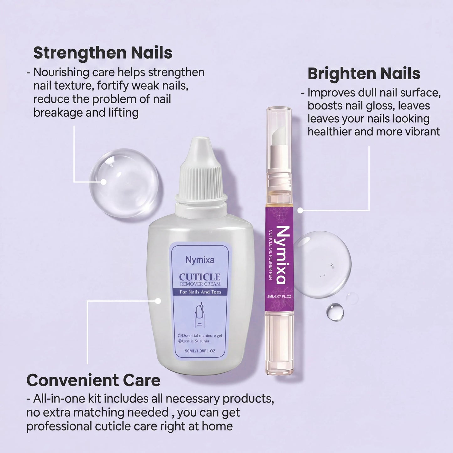 Cuticle Care Kit – Nourishing Oil Pen & Nail Strengthener