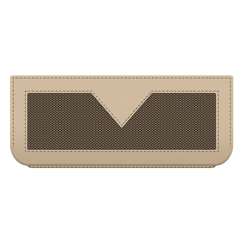Car Door Storage Bag – PU Leather Multi-Pocket Hanging Organizer Car Door Organizer Peaceful Pleasures Health and Wellness WHITE