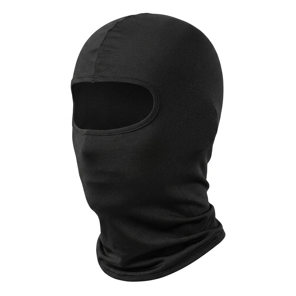 Cycling Sun Protections Mask UPF50+ Breathable Quick Dry Camouflage Face Covers Unisex Peaceful Pleasures Health and Wellness black