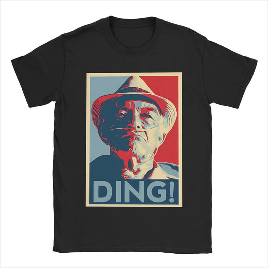 Don Hector Ding Ding T-Shirt Summer Breaking Bad Hippie T-Shirts Men Cotton Crew Neck Oversized Top Tees Short Sleeves Peaceful Pleasures Health and Wellness black 6XL